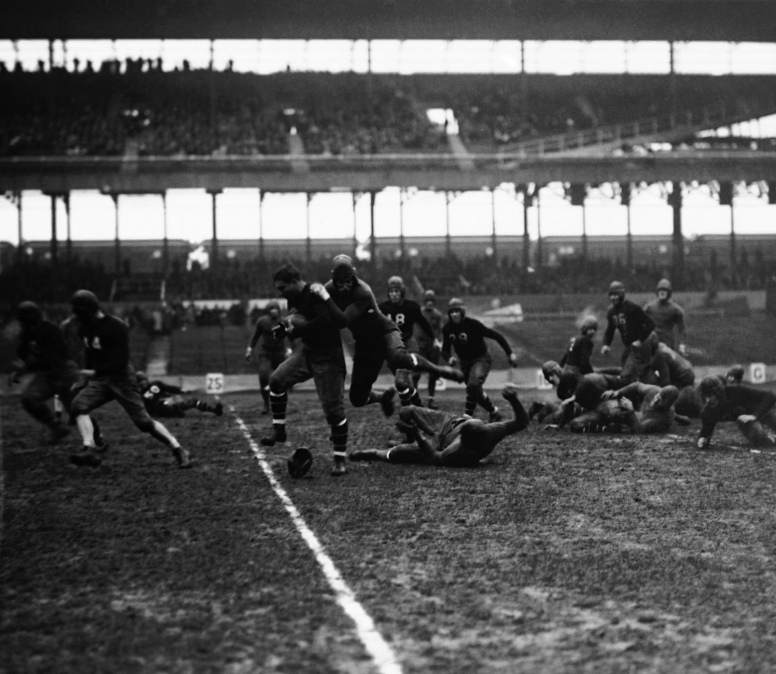 Battling Giants at Polo Grounds in 1929